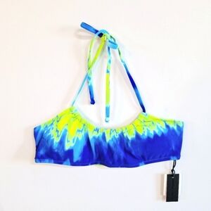 Kendall + Kylie Tiedye Bandeau Bikini Top - Large